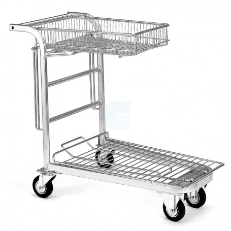 PIANETTA C/MANICO 4 RUOTE C/RIBALTA 