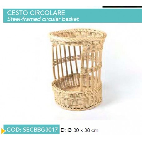CESTO CIRCOLARE DIAM.30 X 38CM 