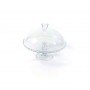 ALZATA C/COPERCHIO VETRO ø 32 X 28 H CM 