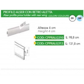PROFILO ALSER C/RETRO ALETTA 4CM 98.8CM 