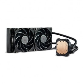 COOLER MASTER MASTERLIQUID LITE 240 (Liq uido)  Intel LGA 775-2066 AMD AM4-FM1 2x120x120x25mm 2000RPM -15dB-MLW-D24M-A20P