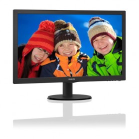 MONITOR PHILIPS LED 23.6" Wide 243V5QHAB A/00 MVA 1920x1080 Full HD 8ms 250cd/m  10.000.000:1 2x2W MM VGA DVI HDMI