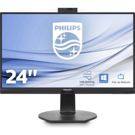 MONITOR PHILIPS LED 23.8"Wide 241B7QUBHE B/00 IPS 1920x1080 250cd/mq 50.000.000:1 2x2W MM WEBCAM PIVOT VGA HDMI DP USB-C