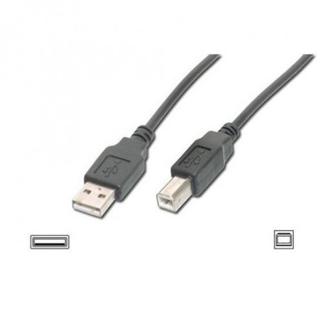 CAVO DIGITUS USB 2.0 A-B M-M 3MT in RAME Colore NERO