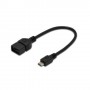 CAVO DIGITUS OTG USB 2.0 MICRO-B/A M-F 0 ,20mt NERO
