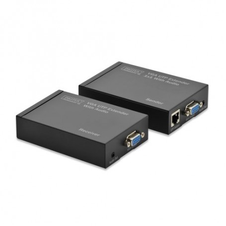 EXTENDER DIGITUS Cat 5 VGA TRAMITE CAVO RETE UTP CON AUDIO FINO A 300 METRI