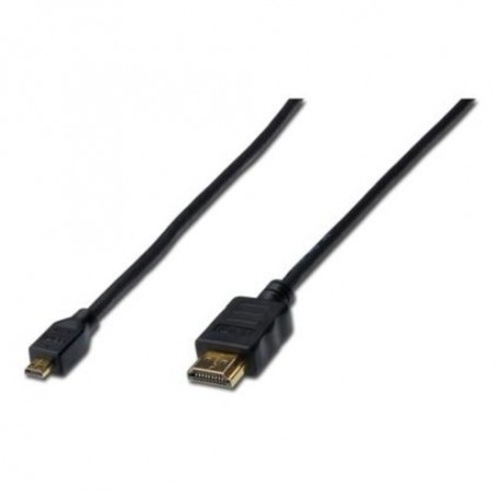 CAVO MICRO HDMI/HDMI DIGITUS M/M HIGH SP EED con Ethernet, da tipo micro D a tipo A - 1MT