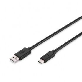 CAVO DIGITUS USB A-C M-M 1,8MT NERO 