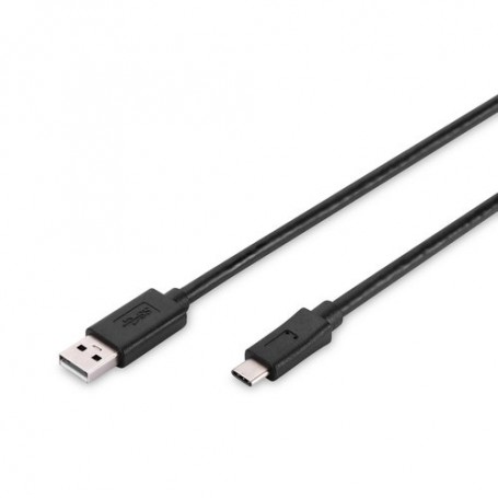 CAVO DIGITUS USB A-C M-M 1,8MT NERO 