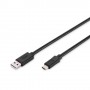 CAVO DIGITUS USB A-C M-M 1,8MT NERO 