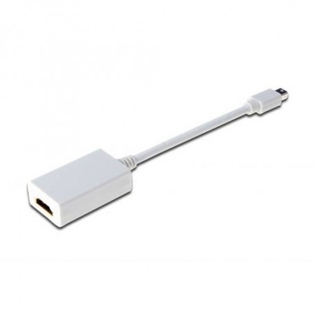 CAVO ADATTATORE DIGITUS DISPLAYPORT/MINI DP - HDMI TIPO A  M/F, 15cm, Bianco