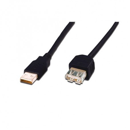 CAVO DIGITUS USB 2.0 A-A M-F PROLUNGA 3m t NERO