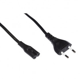 CAVO ALIMENTAZIONE LINK CON SPINA ITALIA NA BIPOLARE - PRESA 8 FORM DIRITTA FEMMINA C7 1.8mt