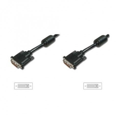 CAVO DVI-D DIGITUS DUAL LINK M/M Connett ori 24+1 pin 5mt con ferrite