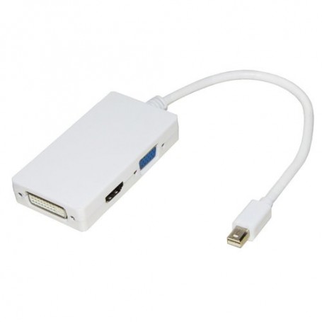 ADATTATORE LINK da MINI DISPLAYPORT MASC HIO a DVI-I(24+5)+HDMI+VGA FEMMINA