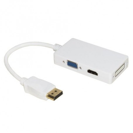 ADATTATORE LINK da DISPLAYPORT a DVI+HDM I+VGA FEMMINA