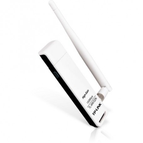 ADATTATORE WIRELESS TP-LINK TL-WN722N US B 2.0 150M LITE N HIGH GAIN 802.11n/g/b, 1 ANTENNA STACCABILE