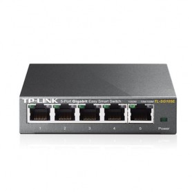SWITCH TP-LINK TL-SG105E 5P LAN GIGABIT DESKTOP 10/100/1000Mbps RJ45 Desktop Easy Smart Switch