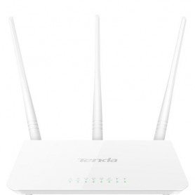 ROUTER TENDA F3 WIRELESS-N BROADBAND 300 M 2T2R 3P LAN 10/100M, 3 ANTENNE FISSE 5dBi 2.4GHz