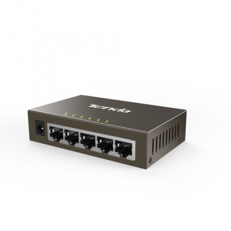 SWITCH TENDA TEG1005D 5P LAN GIGABIT DES KTOP 10/100/1000Mbps RJ45 CASE METALLICO
