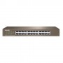 SWITCH TENDA TEG1024D 24P LAN GIGABIT DE SKTOP 10/100/1000Mbps RJ45 13inch CASE METALLICO RACKMOUNTABLE