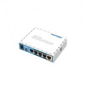 ACCESS POINT MIKROTIK hAP ac lite with 6 50MHzCPU,64MB RAM,5xLAN,2.4Ghz 802.11b/g/n 2chain wireless,5Ghz 802.11ac single