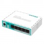 ROUTER MIKROTIK hEX lite with 850MHz CPU , 64MB RAM, 5 LAN ports, RouterOS L4, plastic case, PSU