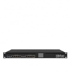 RouterBOARD MIKROTIK 3011UiAS with Dual core 1.4GHz ARM CPU, 1GB RAM, 10xGbit LAN, 1xSFP port, RouterOS L5, 1U rack, LCD