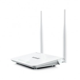 ROUTER TENDA F300 WIRELESS-N BROADBAND 3 00M 2T2R 4P LAN 10/100M 2 ANTENNE FISSE 5dBi, 2.4GHz