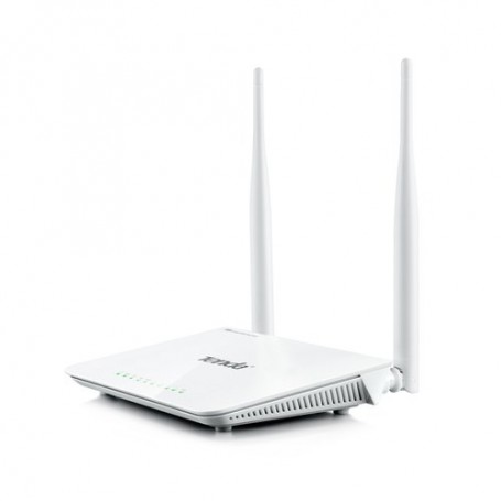 ROUTER TENDA F300 WIRELESS-N BROADBAND 3 00M 2T2R 4P LAN 10/100M 2 ANTENNE FISSE 5dBi, 2.4GHz