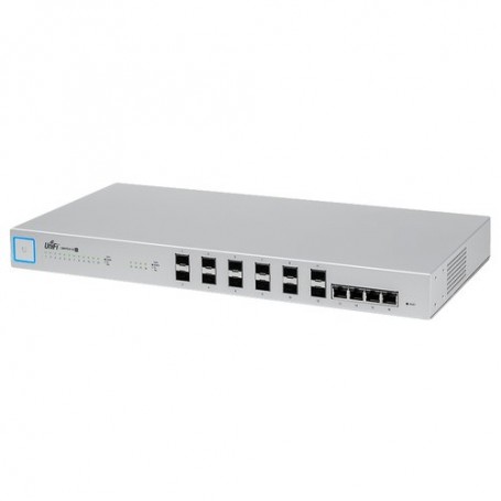 UniFI UBIQUITI Switch 16 porte, 12 Gigab it Fibra + 4 Gigabit RJ45 Full Managed - US-16-XG-EU