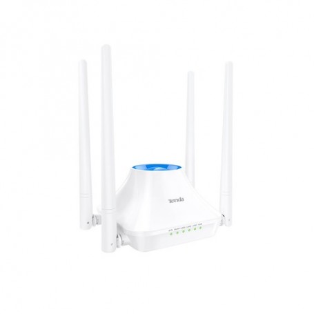 ROUTER TENDA F6 WIRELESS-N BROADBAND 300 M 1P WAN 3P LAN 10/100M, 4 ANTENNE FISSE 5dBi 2.4GHz