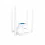ROUTER TENDA F6 WIRELESS-N BROADBAND 300 M 1P WAN 3P LAN 10/100M, 4 ANTENNE FISSE 5dBi 2.4GHz