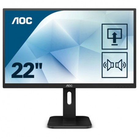 MONITOR AOC LED 21.5" Wide 22P1 1920x108 0 8ms 250cd/mq 1.000:1(50.000.000:1) 2X2W MM Pivot Reg .in H VGA DVI DP USB