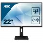 MONITOR AOC LED 21.5" Wide 22P1 1920x108 0 8ms 250cd/mq 1.000:1(50.000.000:1) 2X2W MM Pivot Reg .in H VGA DVI DP USB