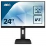 MONITOR AOC LED 23.8" Wide 24P1 IPS 1920 x1080 5ms 250cd/mq 50.000.000:1 2x2W MM Reg. in H PIVOT VGA DVI HDMI DP USB
