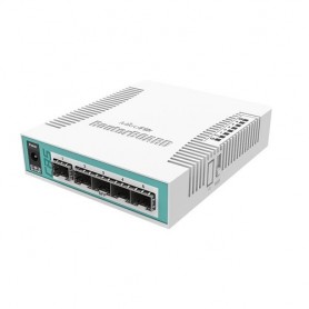 SWITCH MIKROTIK CloudRouter CRS106-1C-5S with 400MHz CPU,128MB RAM, 1x Combo port (Gigabit Ethernet or SFP), 5 x SFP cag