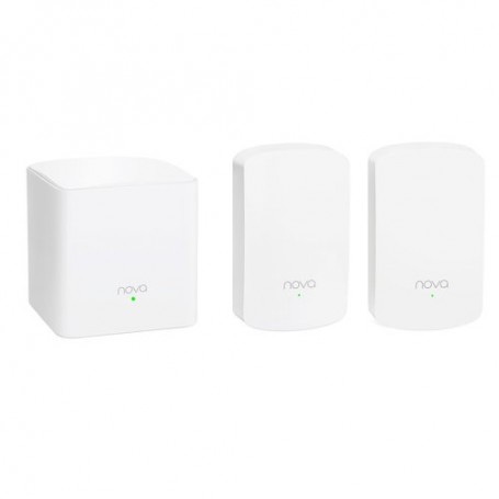ROUTER TENDA NOVA MW5 3PACK WIRELESS DUA L BAND AC1200 SISTEMA HOME MESH WiFi COMPLETO copertura fino a 325mq MU-MIMO