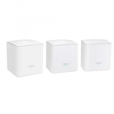 ROUTER TENDA NOVA MW5s 3PACK WIRELESS DU AL BAND AC1200 SISTEMA HOME MESH WiFi COMPLETO copertura fino a 350mq MU-MIMO