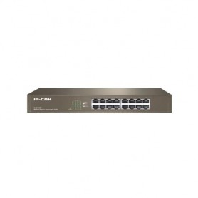 SWITCH IP-COM G1016D V6.0 16P GIGABIT UN MANAGED 1U,13-inch Rack-mountable Case Metallo