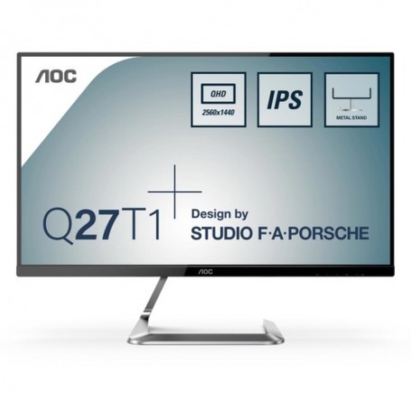 MONITOR AOC LED 27" Wide Q27T1 2560x1440 5ms 350cd/mq 50.000.000:1 HDMI DP