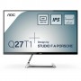 MONITOR AOC LED 27" Wide Q27T1 2560x1440 5ms 350cd/mq 50.000.000:1 HDMI DP