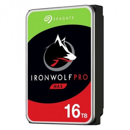 HD SEAGATE  IRON WOLF PRO SATA3 16TB 3.5 " 7200 RPM  128mb cache 24x7 - NAS HDD - ST16000NE000 - Gar. 5 anni/2Y SERVIZIO