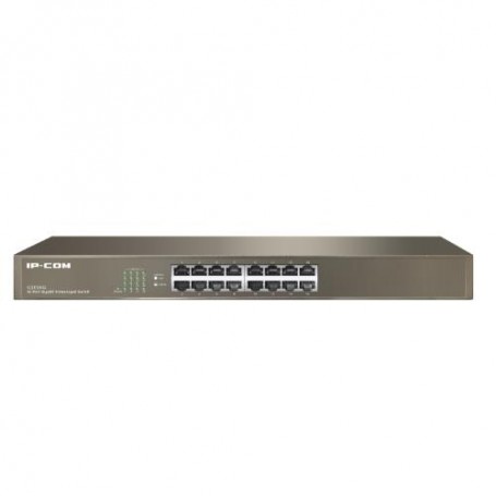 SWITCH IP-COM G1016G 16P GIGABIT UNMANAG ED 1U,19-inch Rack-mountable