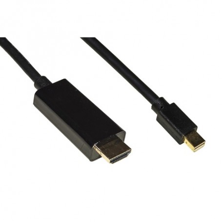 CAVO LINK MINI DISPLAYPORT 1.4 - HDMI 2. 0 CONTATTI DORATI 4KX2K 60HZ 18GBPS HDR RGB 4:4:4 2mt