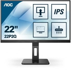 MONITOR AOC LED 21.5" Wide 22P2Q IPS 192 0x1080 4ms 250cd/mq 1.000:1(50.000.000:1) 2X2W MM Pivot Reg .in H VGA DVI HDMI D
