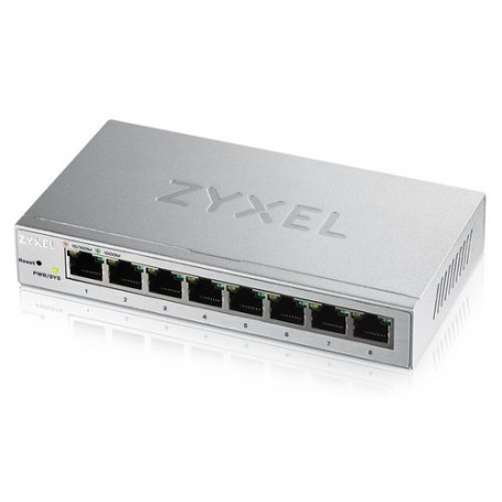 SWITCH ZYXEL 8P LAN GIGABIT ZYXEL GS1200 -8-EU0101F UNMANAGED PLUS 8P GIGABIT