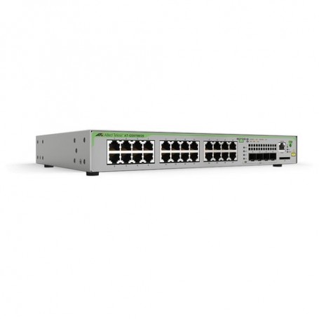 SWITCH ALLIED TELESIS 24P 10/100/1000T P OE+ ports and 4 x SFP uplink slots (100/1000X SFP), 370W POE